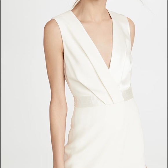 🆕DION LEE PIVOT DRAPE MINI DRESS IVORY SIZE 4 - Picture 2 of 11